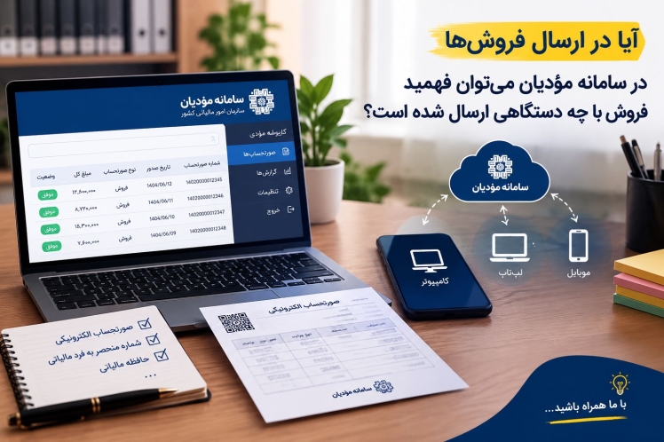 آیا در ارسال فروش‌ها در سامانه مؤدیان می‌توان فهمید فروش با چه دستگاهی ارسال شده است؟