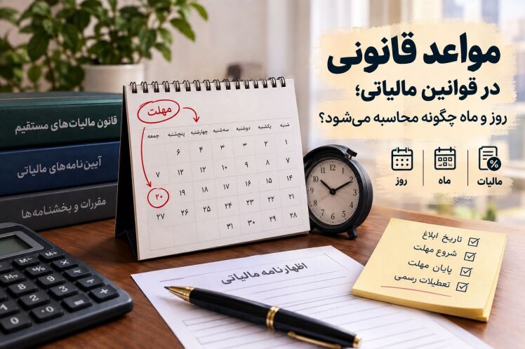 مواعد قانونی در قوانین مالیاتی؛ روز و ماه چگونه محاسبه می‌شود؟