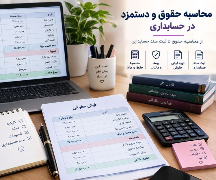 محاسبه حقوق و دستمزد در حسابداری؛ راهنمای کامل حسابداران
